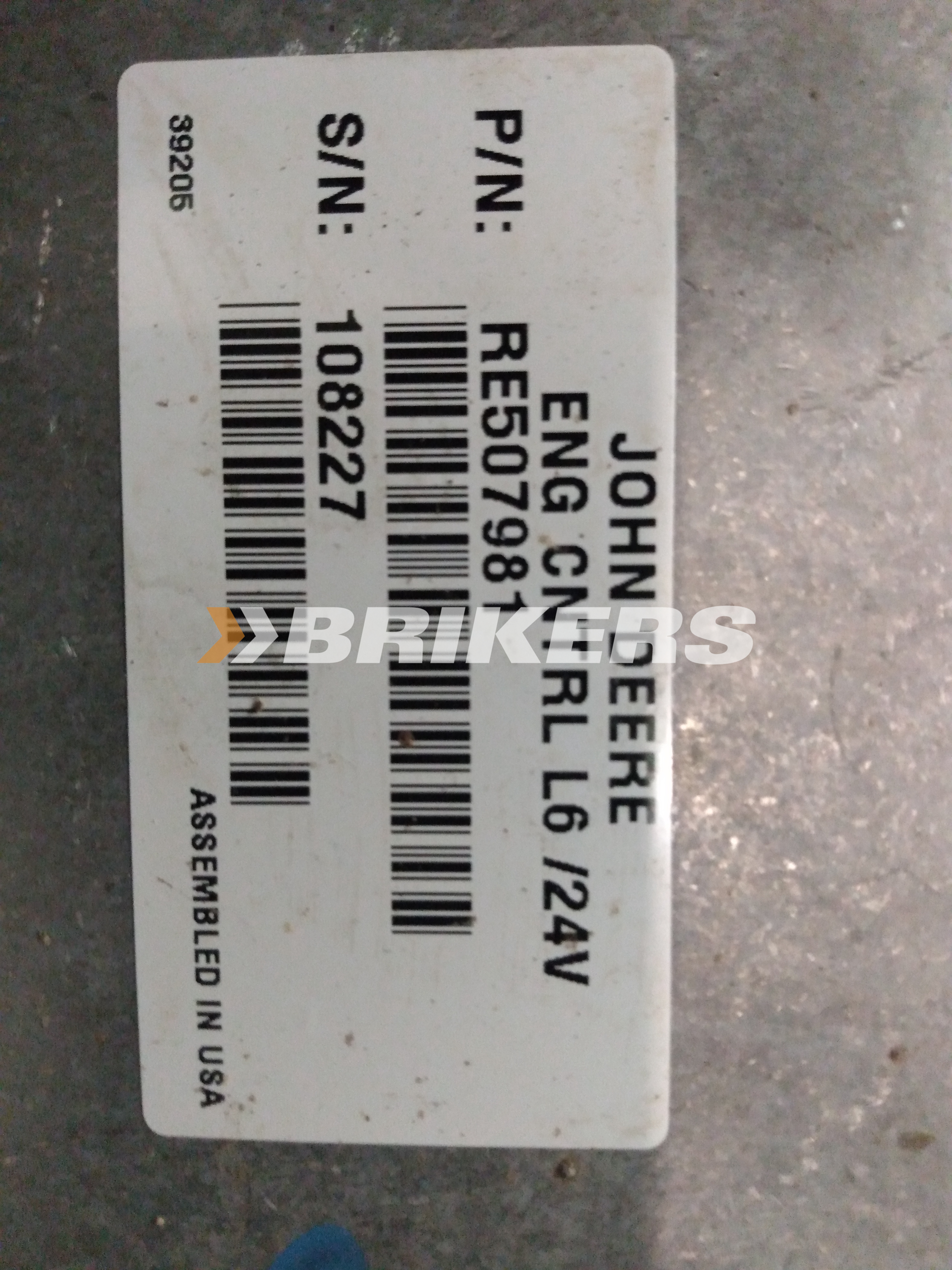 Deere 844J Controller-engine